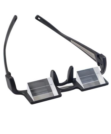 CHANGAR Prism Glasses Light-weight Lazy Glasses Horizontal Reading Spectacles 90 Vision Neck Protection Prism Glasses for Bedridden Lying Down Reading and Watching TV/Mobile Phone in Bed
