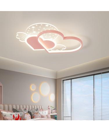 Shop DHGIE Dimmable LED Ceiling Lamp for Children s Room | Remote Control | 38W Cartoon Design in Blue & Pink - Buy Online on GoSupps.com