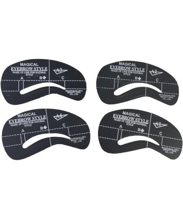 FRCOLOR 24pcs 6 Sets Eyebrow Makeup Templates Eyebrows Shape Tools Eyebrow Templates Mold Sticker Unibrow - Buy Online on GoSupps.com