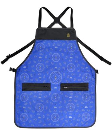 Buy King Midas Unisex Hair Stylist Apron - Blue | Premium Barber Apron for Professionals | International Shipping Available - Buy Online on GoSupps.com