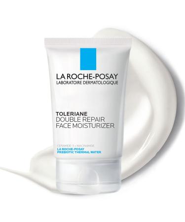 La Roche-Posay Toleriane Double Repair Face Moisturizer, Daily Moisturizer Face Cream with Ceramide and Niacinamide for All Skin Types, Oil Free, Fragrance Free Moisturizer - Pack of 1