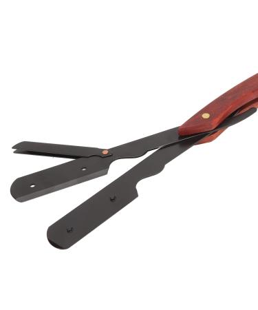 Premium Straight Edge Shaving Razor Holder for Men - Foldable & Reusable Manual Clipper for Home Salon Use - Buy Online on GoSupps.com