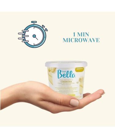 Depil Bella Microwave Creamy Hard Wax White Chocolate 200gr (3 PACK) - Smooth & Easy Hair Removal - Buy Online on GoSupps.com