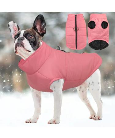 Femax Waterproof Dog Jacket - Winter Coat for Small Medium & Large Dogs | Padded Raincoat & Vest - Pink Cherry Blossom (L Chest 42cm Back 35cm) - Buy Online on GoSupps.com