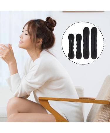7pcs Hair Bun Maker Bun Makers for Hair Magic Bun Hair Donut Black Small Hair Doughnut Maker Sponge Hair Foam Hair Updo Tools Hair Style Hair Styling Accessories for Girls Women(Black) - Buy Online on GoSupps.com