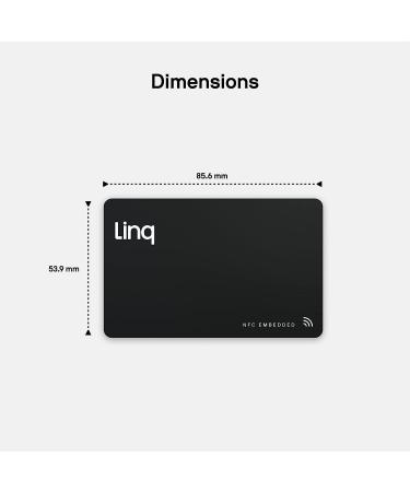 Linq NFC Digital Business Card - Smart Networking Card (Red) - Buy Online on GoSupps.com
