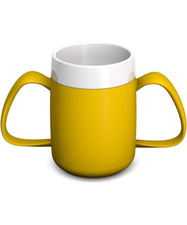 Ornamin Two Handled Mug 140ml Yellow with Drinking Lid - Model 815 + 814 - Buy Online on GoSupps.com