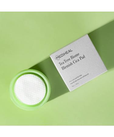 MEDIHEAL Tea Tree Biome Blemish Cica Pad (70 Pads) - Korean Manyo Skincare for Sensitive Skin - Buy Online on GoSupps.com