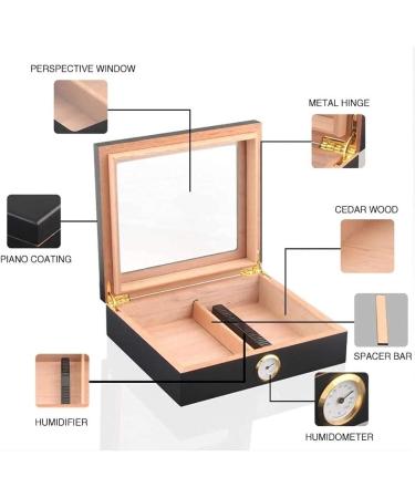 Cigar Boxs Humidors Cigar Humidor Cecigar Travel Humidor Box Portable Cigar Case Humidifier Hygrometer Cigar Humidor Box for Cigars - Buy Online on GoSupps.com