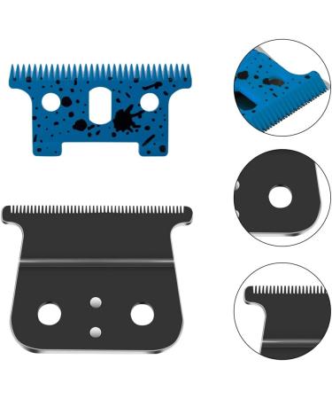 T-Outliner Replacement Blades T Outline Hair Trimmer Clippers Blade for GTO Andis 2 sets (Ceramic T Blade + Black Steel Blade) (Blue) - Buy Online on GoSupps.com