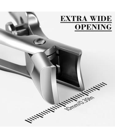 German Nail Clippers for Men - 2024 Ultra Sharp Heavy Duty Toe Clippers for Seniors with Catcher File (Black - Buy Online on GoSupps.com