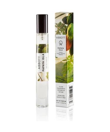 Abbott Papaya Isla Eau de Parfum - Mini Perfume for Men & Women Notes of Papaya Jungle Greens & Ambrox Clean Long Lasting Vegan Paraben-Free Cruelty-Free 10mL 0.34 Fl Oz (Pack of 1)