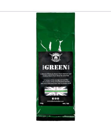 The Tactical Coffee Company Thin Green Line Roasted Whole Coffee Beans 250g