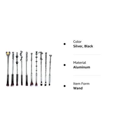 10 Magical Wizard Wand Makeup Brushes - Metal, Extra Durable & Soft - Buy Online on GoSupps.com
