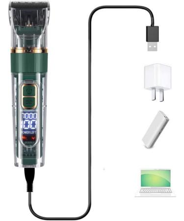 Hair Clippers for Hair Cutting Rechargeable Beard Trimmer Cordless Shaver with Smart Display (Green) - Buy Online on GoSupps.com