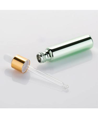 Buy Tianzd 24-Pack 10ml Chrome Green Drip Bottles with Glass Pipettes - Ideal for Essential Oils & Perfumes - Buy Online on GoSupps.com