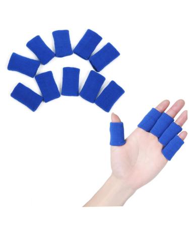 FRCOLOR 10 Piece Finger Sleeves & Braces - Medium Blue Thumb Protectors for Sports | Buy Internationally - Buy Online on GoSupps.com