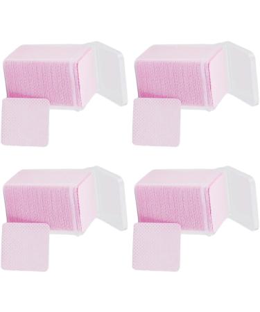 AUklOPVZZ 4set Nail Polish Remover Pads Simple Cleaning Non-woven Quick And Efficient Cotton Absorbent Soft Nail Cleaning Wipes pink - Buy Online on GoSupps.com