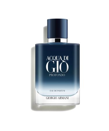 Armani Beauty - Acqua di Gi Profondo - Eau de Parfum - Cologne for Men - Fresh & Aromatic Men s Fragrance - Mandarin Lavender Cedarwood Notes 3.3 Fl Oz (Pack of 1)