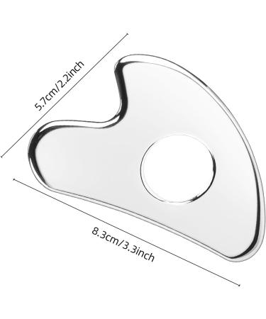BTYMS Stainless Steel Gua Sha Facial Tool - Heart-Shaped Metal Skin Care Massager for Sculpting & Scraping - Buy Online on GoSupps.com