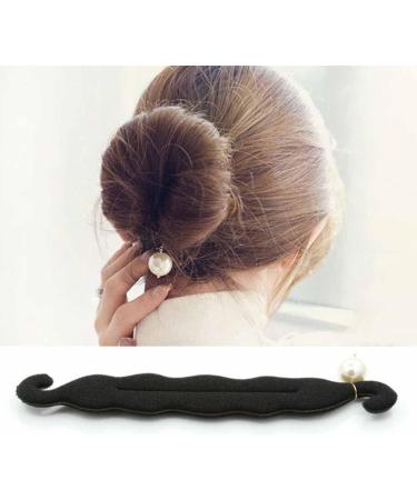 2Pcs Pearl Hair Bun Maker Set - Magic Bun Twist Curler Clips for Lazy Hairstyle - Styling Tool for Girls and Women - Buy Online on GoSupps.com