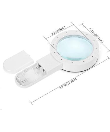SUIOPPYUW Magnifier Convenient doublelayer nonslip luminous lens with thin handle magnifying glass for driving seniors - Buy Online on GoSupps.com