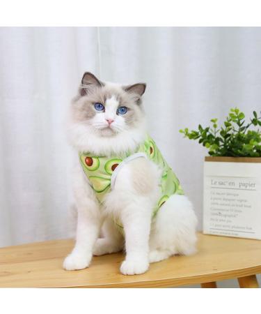 Cat Recovery Suit Cat Professional Recovery Suit Cat Suit Post Surgery Medical Care Cone Collar Alternatives Anti Licking Wound Cat Vest Bodysuit for Male Female Cats Kitten (Green M) M Green - Buy Online on GoSupps.com