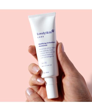 Shop LovelySkin LUXE Mattifying Antioxidant Moisturizer - Non-Comedogenic Daily Face Cream for Matte Finish - 1.7 oz | International Shipping Available - Buy Online on GoSupps.com