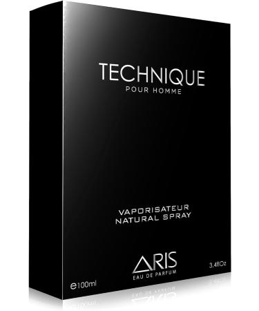ARIS Technique Eau de Parfum Spray - Long-Lasting Sandalwood Fragrance Powerful & Fresh Woody Perfume for Men - Perfect Ideal Gift for Him - Eau de Parfum Men - Masculine Cologne - 100ml - Buy Online on GoSupps.com