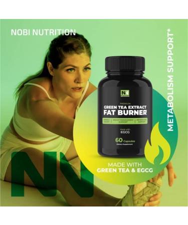Nobi Nutrition Green Tea Extract Weight Loss Pills - 60 Count | Green Coffee Bean Extract Fat Burner & Appetite Suppressant for Belly Fat Reduction - Buy Online on GoSupps.com