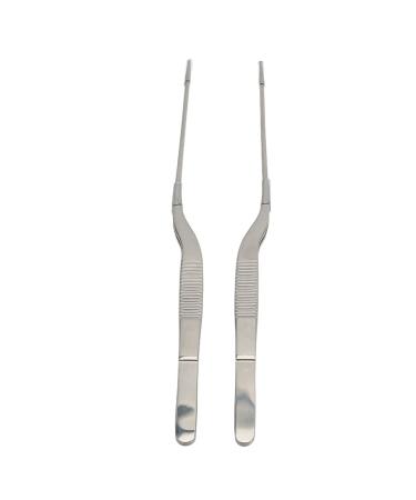 Stainless steel tweezers older high pressure resistant curved tweezers for hearing aids