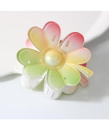 Limtula Delicate Heart Petal Flower Hair Claw for Woman Girl Skincare Makeup Hair Clip for Thin Hair Nonslip Delicate Hair Clip Blue - Buy Online on GoSupps.com