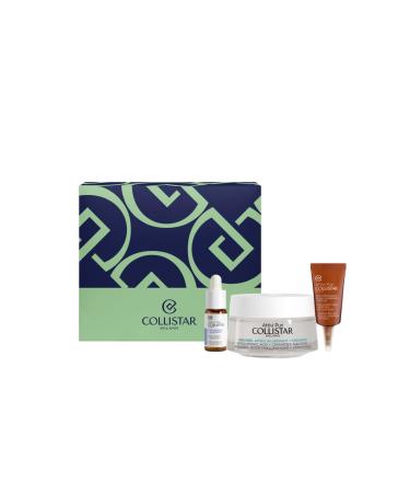 Collistar Collistar Attivi Puri Women's Face Gift Set: Acquagel Hyaluronic Acid + Ceramides 50ml Collagen + Glycogen Drops 5ml Hyaluronic Acid + Peptides Eye Cream 5ml Moisturizer and