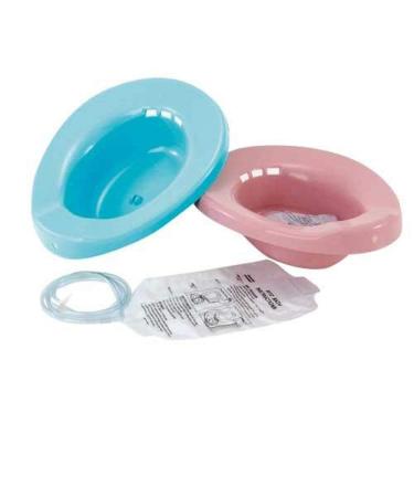 KCHEX Elongated Sitz Bath for Perineal, Hemorrhoidal, Episiotomy Soak Relief - Loved by Pregnant Postpartum Women and Elderly - Rose Color, 1 Kit