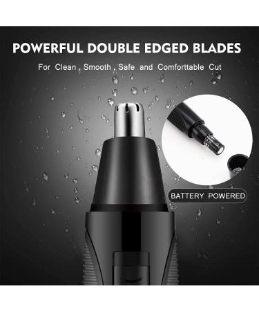 KouRy Portable Ear Nose & Brow Trimmer Painless Electric Groomer for Men & Women | Battery-Operated Facial Hair Clipper - Buy Online on GoSupps.com