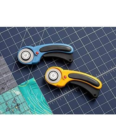 OLFA 45mm Ergonomic Rotary Cutter (RTY-2/DX) with Blade Cover - Ideal for Quilting, Sewing, and Crafts - Buy Online on GoSupps.com