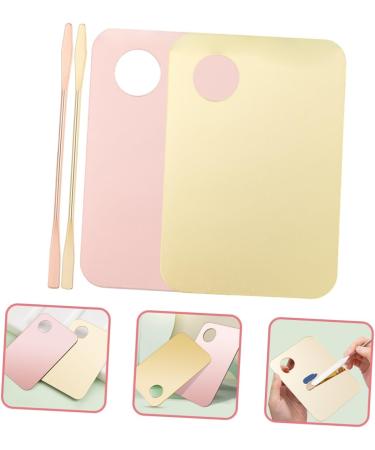 Buy Hemoton 2 Set Nail Art & Foundation Palette - Spatula Makeup Blending Tool for Manicure - Cosmetic Palette 14.8x10cm Assorted Colors - International Shipping - Buy Online on GoSupps.com