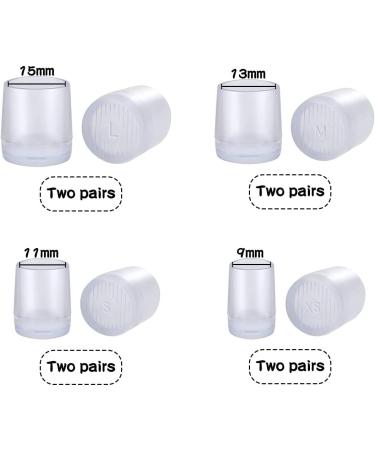 Jagowa 8 Pairs High Heel Protectors - Anti-Slip Rubber Caps for Outdoor - Transparent - XS S M L Sizes Available - Buy Online on GoSupps.com