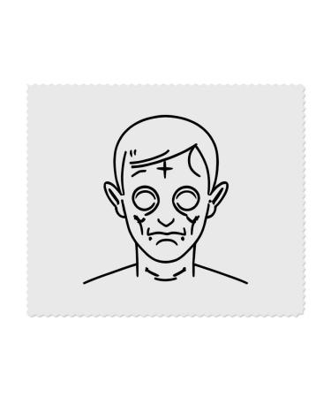 2 x Microfiber Cleaning Cloths "Zombie Boy" (LC00024476)