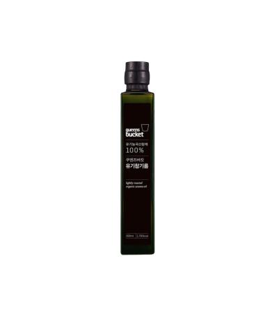 Queensbucket Premium Sesam from South Korea L i infrared expeller cold-pressed sesame oil i ideal for salad dressing Asian dishes & cooking (200ml)