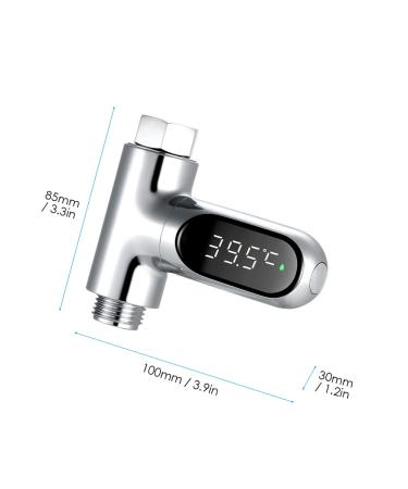 MatyBobe LED Digital Shower Thermometer - 0-100 Baby Bath Temperature Display | Celsius/Fahrenheit | 360 Rotatable Umbrella - Ideal for Kitchen & Bathroom - Buy Online on GoSupps.com