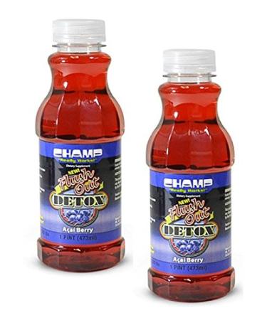 Champ Flush Out Detox Drink Acai Berry 1 Pint (2 Count)