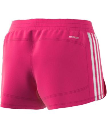 adidas Women's Pacer 3-Stripes Woven Shorts - Team Real Magenta/White | Medium Size - Buy Online on GoSupps.com