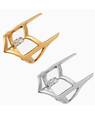 Punk Fingertip Micro-inlaid Zircon Opening Simple Party Jewelry Nail Decoration Finger Tip Rings Women Gift Gold-color - Buy Online on GoSupps.com