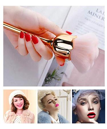 L.Y.L Pro Rose Blush Brush - Large Face Powder Makeup Brush (Pink) - Buy Online on GoSupps.com