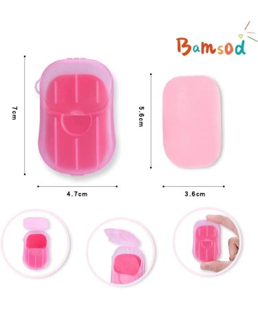 Buy Bamsod Mini Antibacterial Hand Soap Sheets - Portable Travel Foaming Soap Paper for Outdoor & Hygiene - Buy Online on GoSupps.com