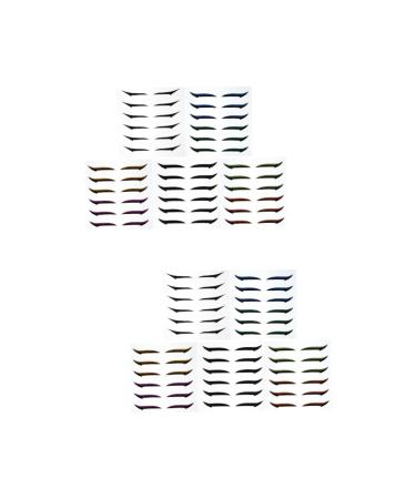 TOVINANNA 72 Pairs Glitter Eyeliner Korean Eyeliner Eyelid Transfer Tape Self- Adhesive Tape Sticker Miss Eyes