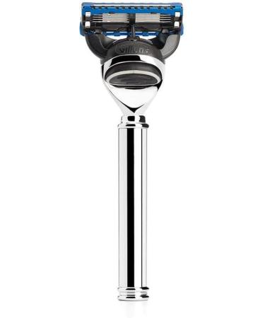 M hle Travel Set - Silvertip Fibre Brush & Gillette-Compatible Razor in Black Leather Case | Premium Shaving Accessories for International Shipping - Buy Online on GoSupps.com