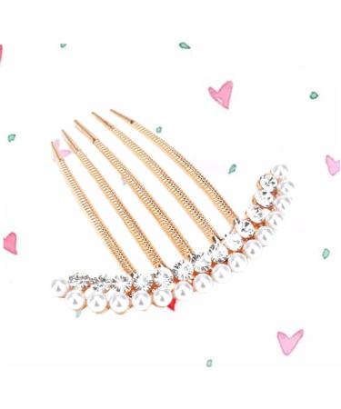 FRCOLOR Hair Pin Hair Accessories for Women Jewel Hair Comb Flower Decoration Hair Comb for Prom Hair Accessories for Women Pearl Hair Comb Hair Comb with Rhinestone Hair Fork Bride - Buy Online on GoSupps.com