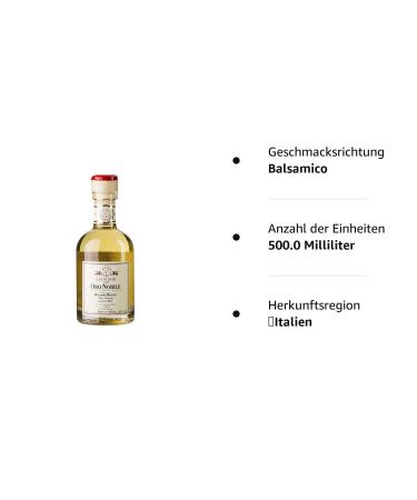 White Balsamic Conditioner Oro Nobile 500 ml | Acetaia Leonardi - Premium International Shipping - Buy Online on GoSupps.com